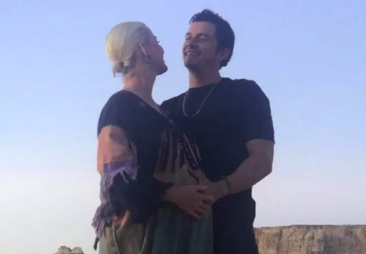 Katy Perry y Orlando Bloom. Foto: Instagram