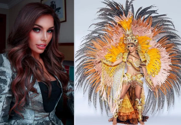 Angie Keith y el traje 'Zaracundé'. Instagram