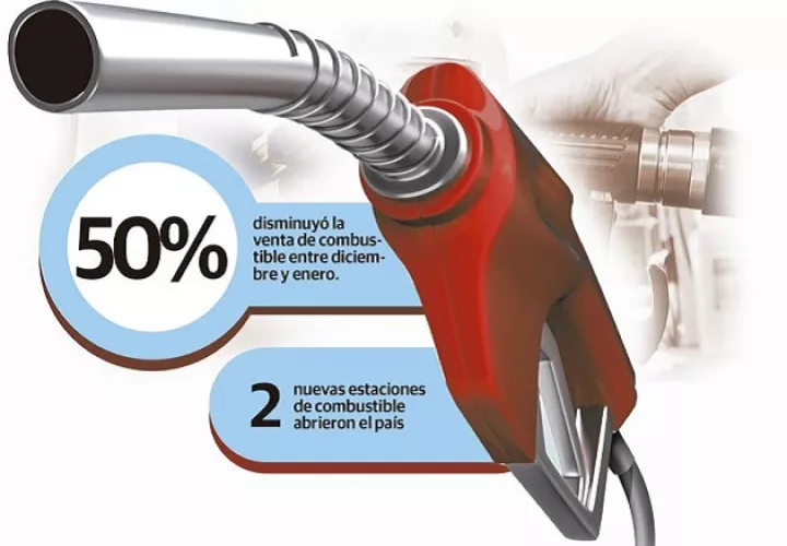 De enero hasta mediados de marzo de 2020 el consumo de combustible fue normal a los meses anteriores. 