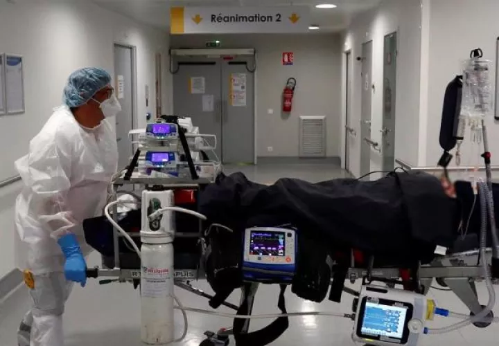Una clínica donde tratan pacientes de covid-19 en Montpellier (Francia)