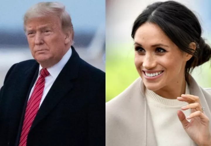Donald Trump y Meghan Markle. Fotos: Archivo