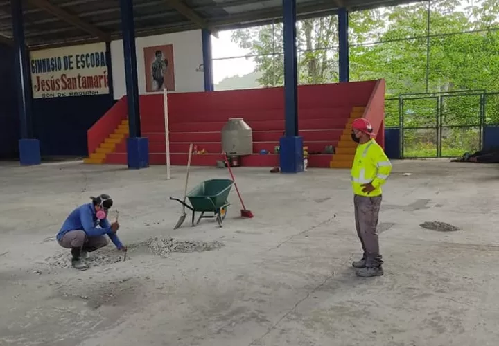 Los trabajos fueron suspendidos a causa de la pandemia. Foto: Diómedes Sánchez