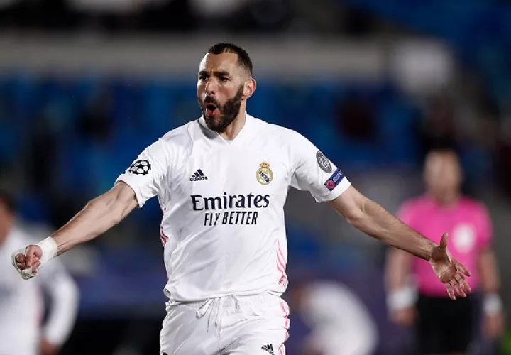 Karim Benzema anotó el primero para "los blancos". Foto: Twitter