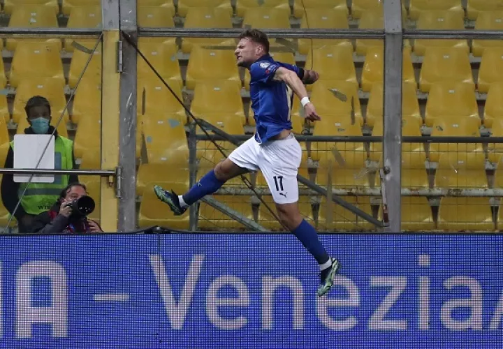 Ciro Immobile sentenció el partido para Italia ante Irlanda del Norte. Foto: Twitter