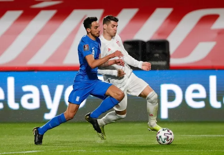 Alvaro Morata marcó el tanto de España. Foto: Twitter