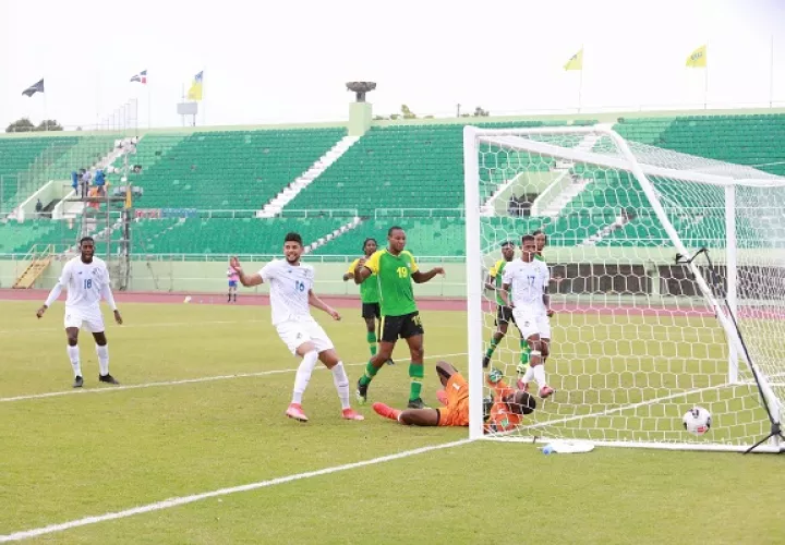 Primer gol de Panamá ante Anguila. Foto: Fepafut