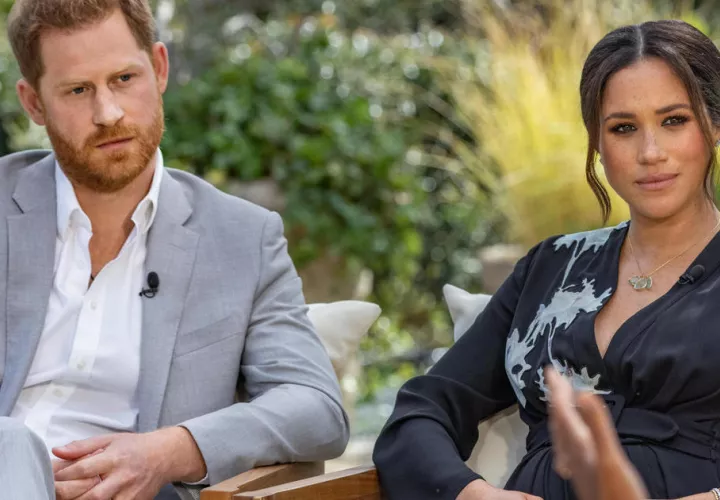 Harry y Meghan. Foto: CBS News