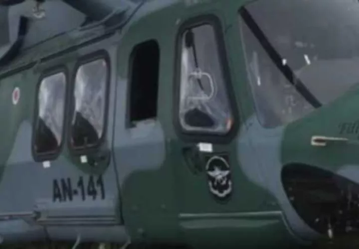 Helicóptero presidencial enviada a EE.UU. durante el varelismo. 