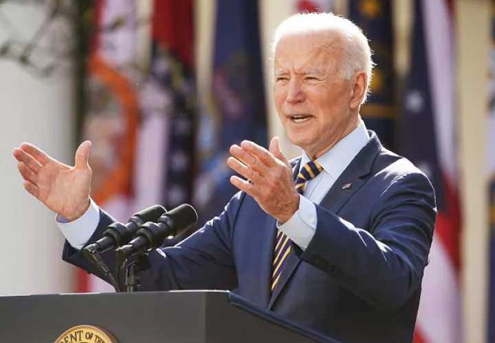 El presidente de Estados Unidos, Joe Biden, ya se vacunó contra la covid-19. Foto: EFE