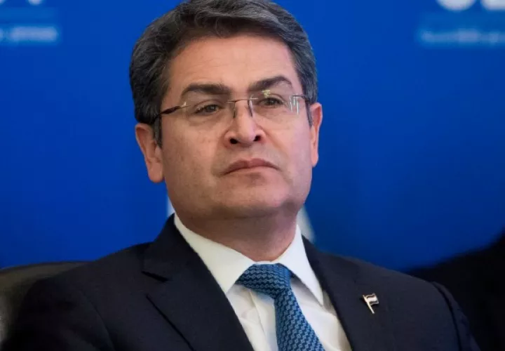 El presidente hondureño, Juan Orlando Hernández, aseguró que mantendrá la "alianza internacional en lucha antinarcotráfico". Foto: EFE