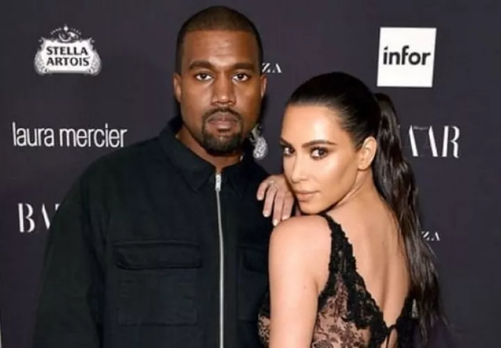 Kanye West y Kim Kardashian. Instagram