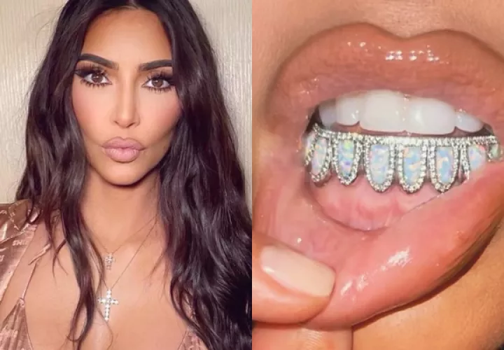 La pieza exclusiva para Kim Kardashian fue realizada por Gabby Elan Jewelry. Fotos: Instagram / kimkardashian 