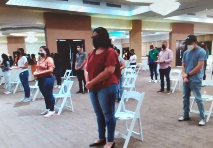 Los asistentes cumplieron con todas las medidas de bioseguridad. Foto: Thays Domínguez
