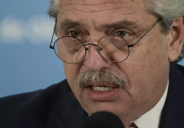 Presidente de Argentina, Alberto Fernández positivo para covid-19. Foto:EFE