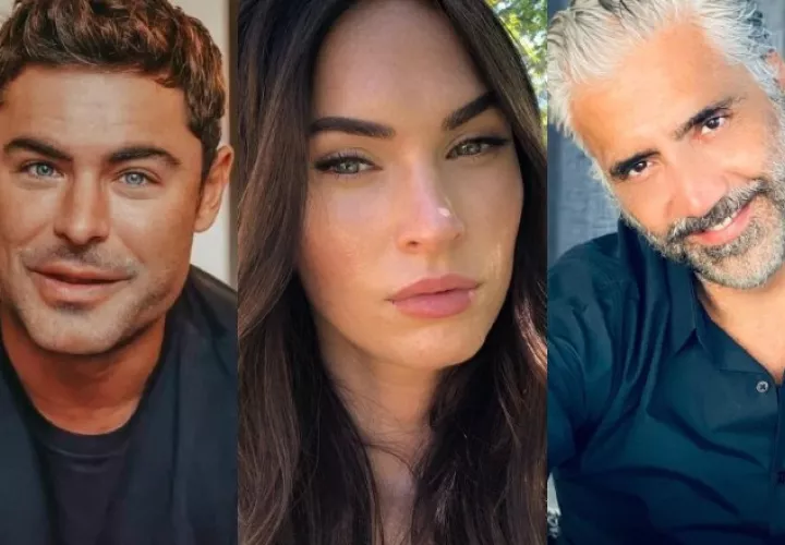 Zac Efron, Megan Fox y Alejandro Fernández. Instagram