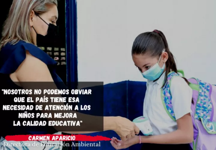 Retorno a las aulas es un trabajo entre Meduca y el Minsa, afirma directora de Educación Ambiental. Foto:Cortesía
