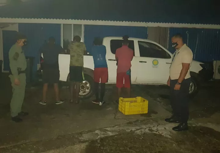 El operativo fue realizado por unidades de la Policía Nacional. 