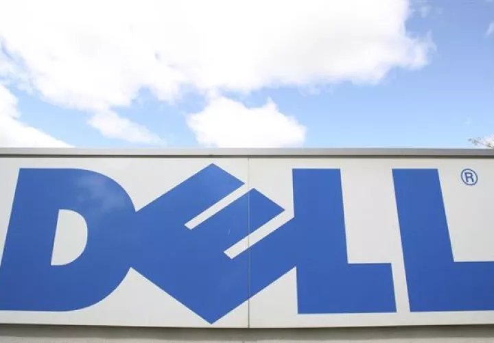 Logo de la empresa de ordenadores Dell.