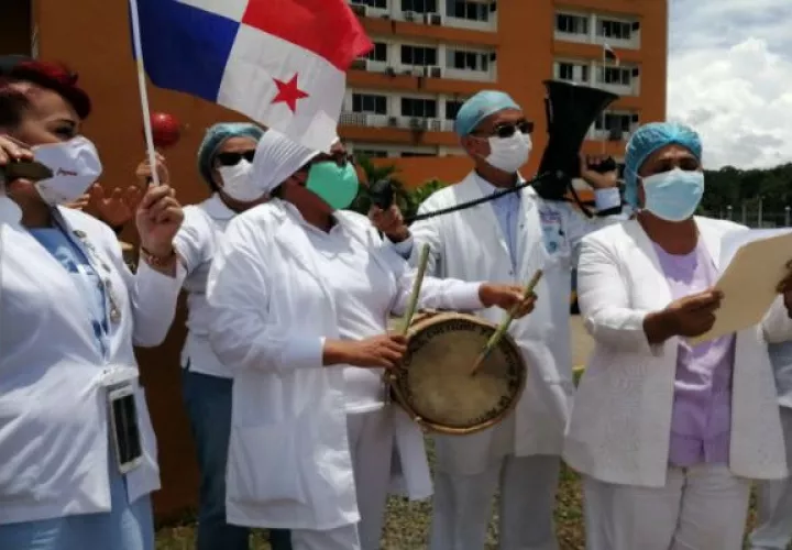 Hubo protestas, por parte de las enfermeras, en todas las provincias. Archivo