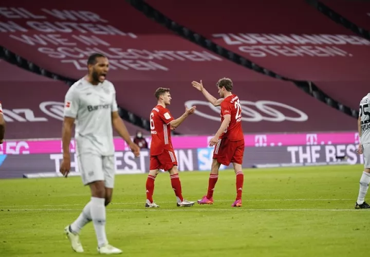 Joshua Kimmich aumentó la cuenta con un remate desde el centro del área en el minuto 13. Foto: Twitter