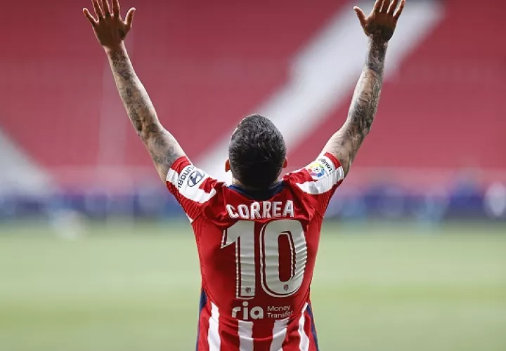El argentino abrió el marcador en el 39 y participó en el segundo de Carrasco. Foto: Twitter