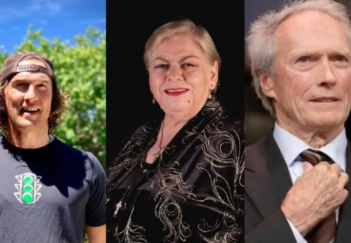 Matthew McConaughey, Paquita la del Barrio y Clint Eastwood.  Fotos: Instagram