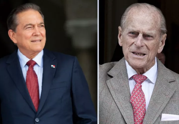 Laurentino Cortizo y el Príncipe Felipe. EFE