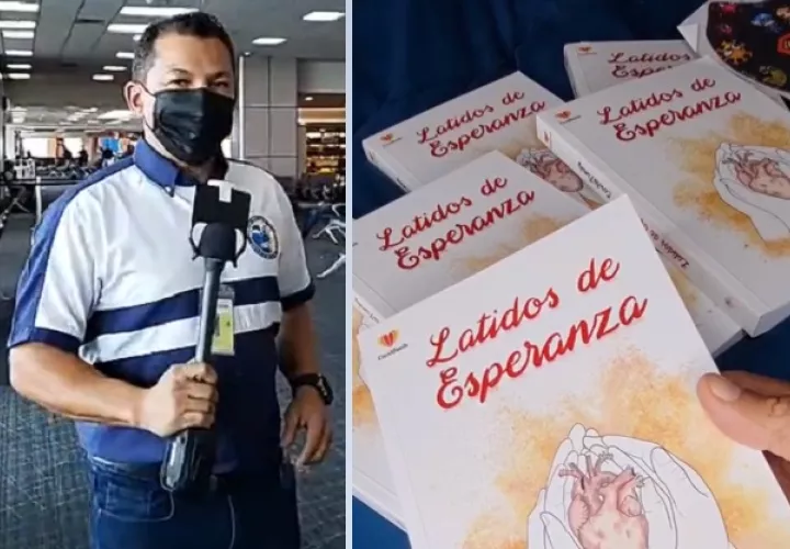 Luis Casis y la portada del libro trabajado por Coral Family. Instagram