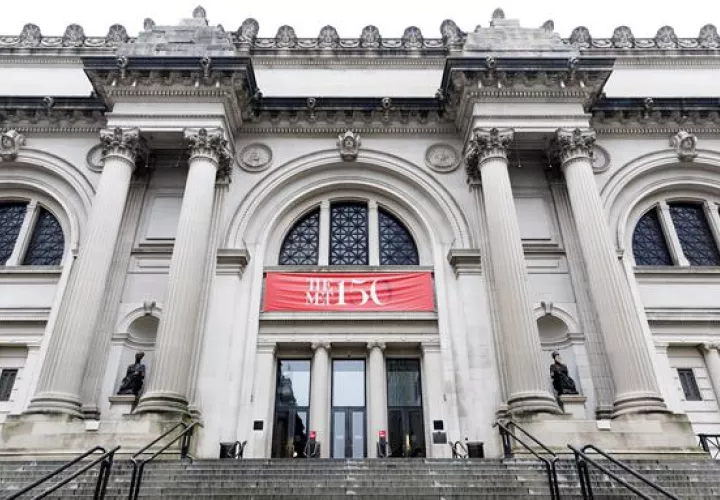 Vista de la entrada del Museo Metropolitano de Nueva York (Met).