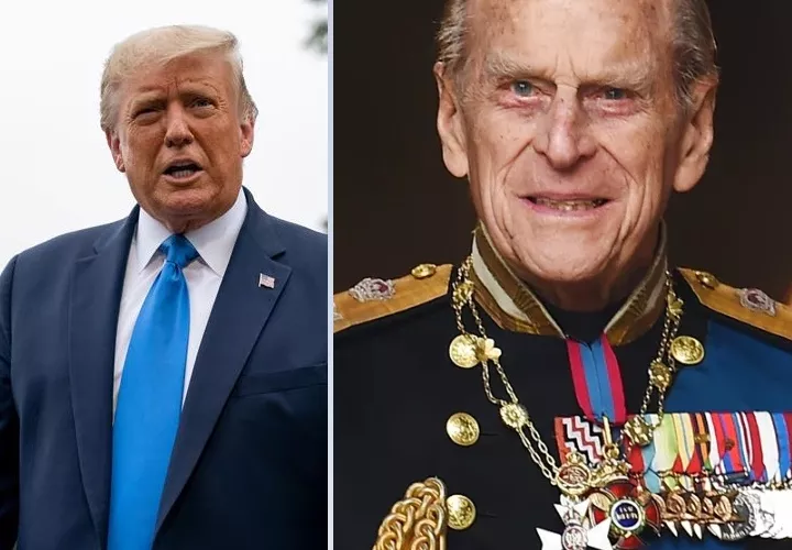 Donald Trump y el príncipe Felipe. EFE