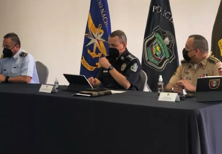 Estamentos de seguridad rindieron su informe mensual, ayer. Foto de cortesía