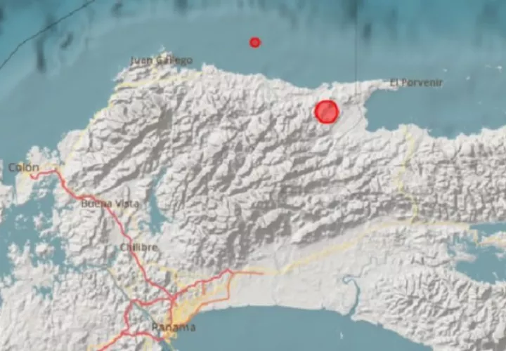 Epicentro del sismo panameño, que fue el primero en darse. Foto: Cortesía IGC
