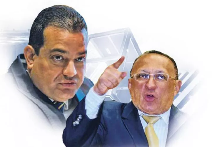 Luis Ernesto Carles y Alcibiades Vásquez. Archivo