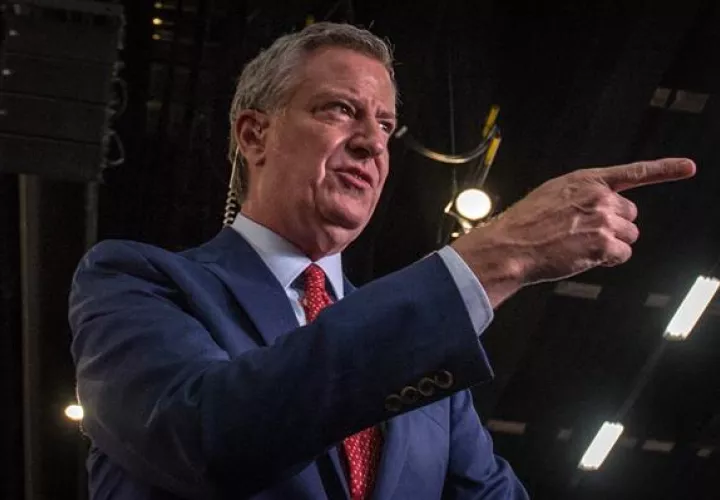 En la imagen, el alcalde de Nueva York, Bill De Blasio. 