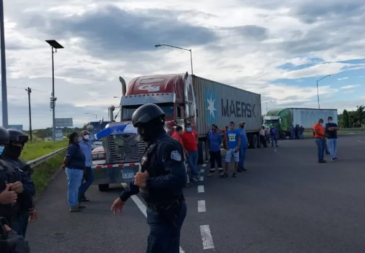 Camioneros panameños han protestado en varias ocasiones por la discriminación. 