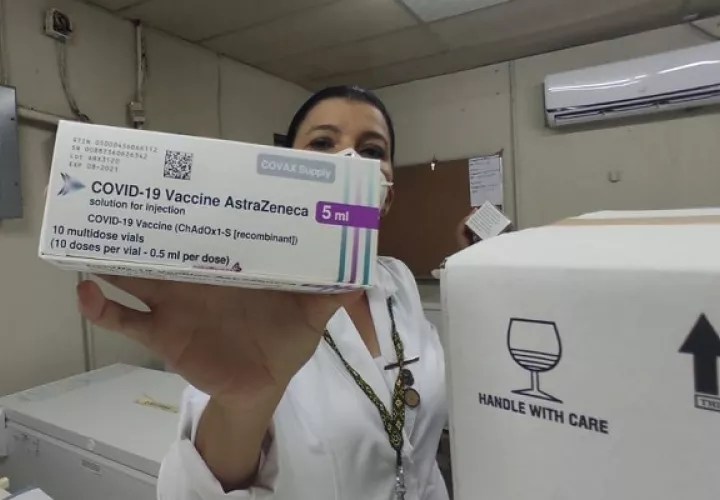 Panamá ha recibido tres lotes de la vacuna de AstraZeneca. Foto: Cortesía Minsa
