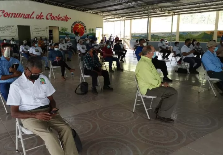 Productores recibieron tres búfalos hembras y  seis machos. Foto: Diomedes Sánchez