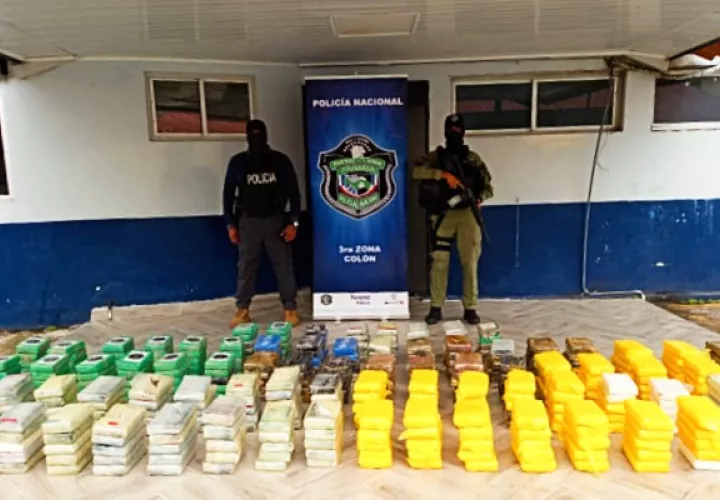 En este año han sido decomisadas 19 toneladas de droga en Colón. Foto: Diomedes Sánchez