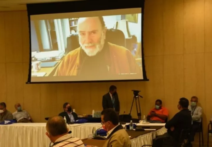 La exposición del presidente de la Fiap se realizó en forma virtual. Foto: Cortesía CSS