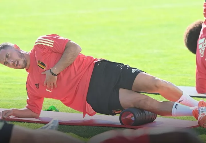 El jugador belga reconoció que aún sintió dolor en una pierna en su último partido con el Real Madrid. Foto: Cortesía @BelRedDevils
