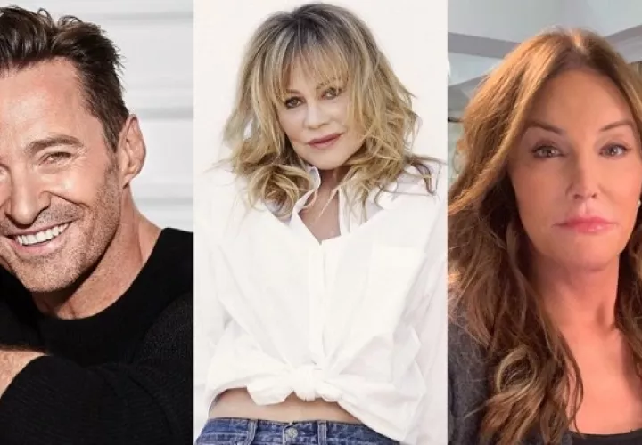 Hugh Jackman, Melanie Griffith y Caitlyn Jenner. Fotos: Instagram
