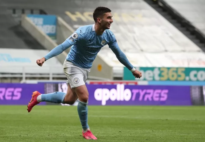 Ferrán Torres marcó en tres ocasiones en la victoria del Manchester City. Foto: EFE