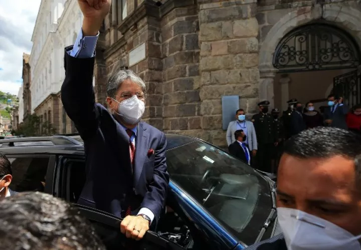 Toma de posesión del nuevo presidente de Ecuador, Guillermo Lasso. Foto: EFE