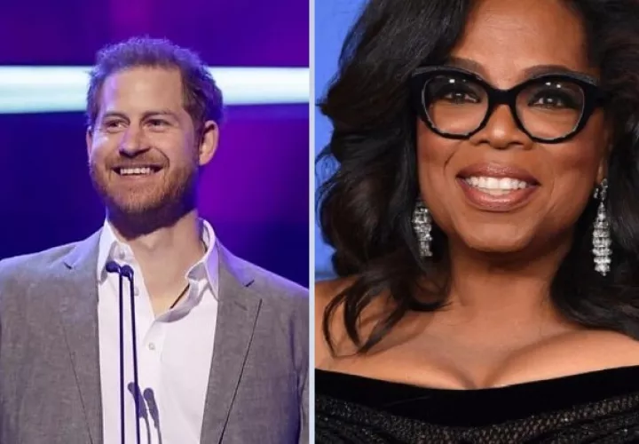 Harry y Oprah Winfrey. Archivo