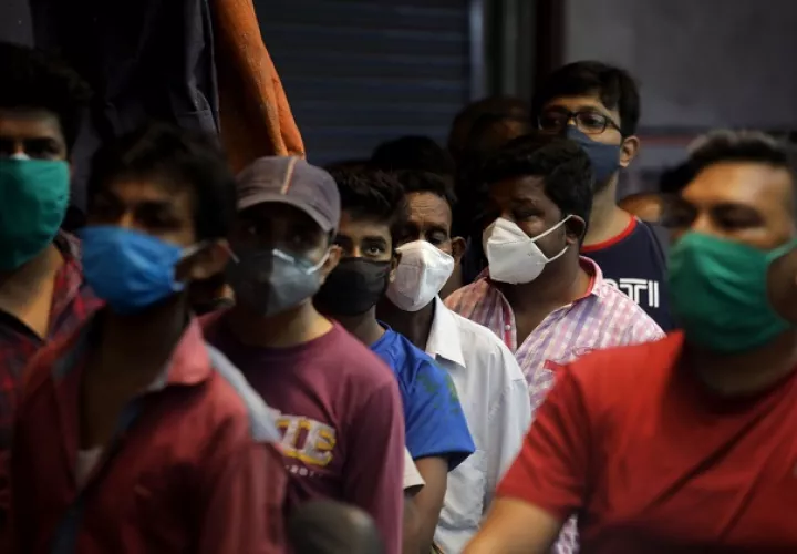 La India supera los 25 millones de casos de coronavirus. Foto: EFE