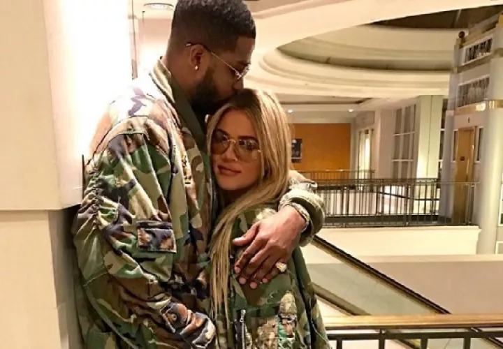 Tristan Thompson y Khloé Kardashian. Foto: Instagram