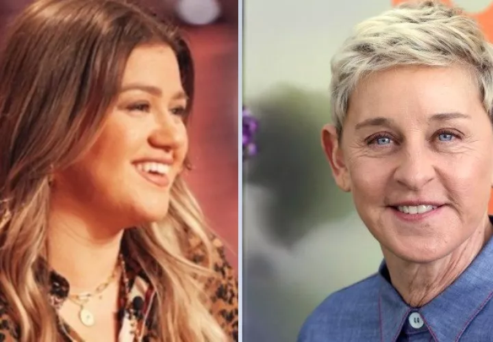 Kelly Clarkson y Ellen DeGeneres. Instagram