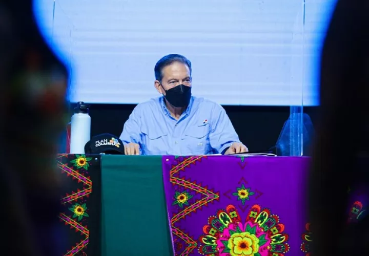 El presidente Laurentino Cortizo realizó ayer, viernes, una gira por Darién. Foto: Cortesía Presidencia