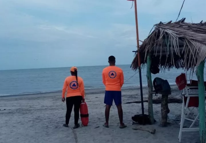 Sinaproc pidió a la población no realizar actividades recreativas en el mar. Foto: Cortesía Sinaproc