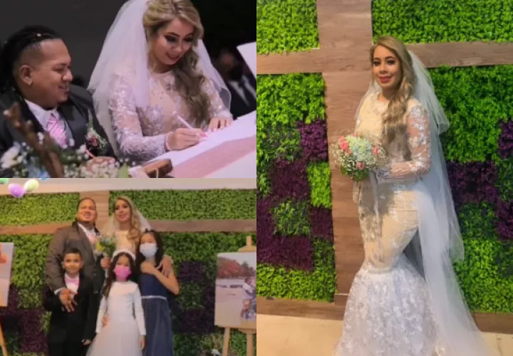 Imágenes del matrimonio de Mario Iván y Anyuri Martínez. Fotos: Instagram